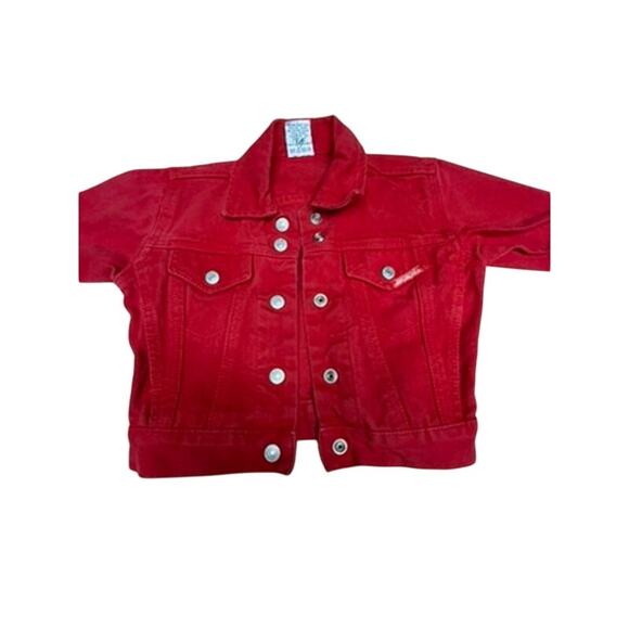 VTG "JORDACHE" SZ 2T Kids Denim Jacket Unisex - Picture 5 of 12